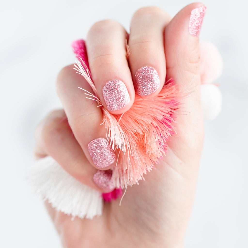 pink nail polish wraps | pink nails by Nails Mailed