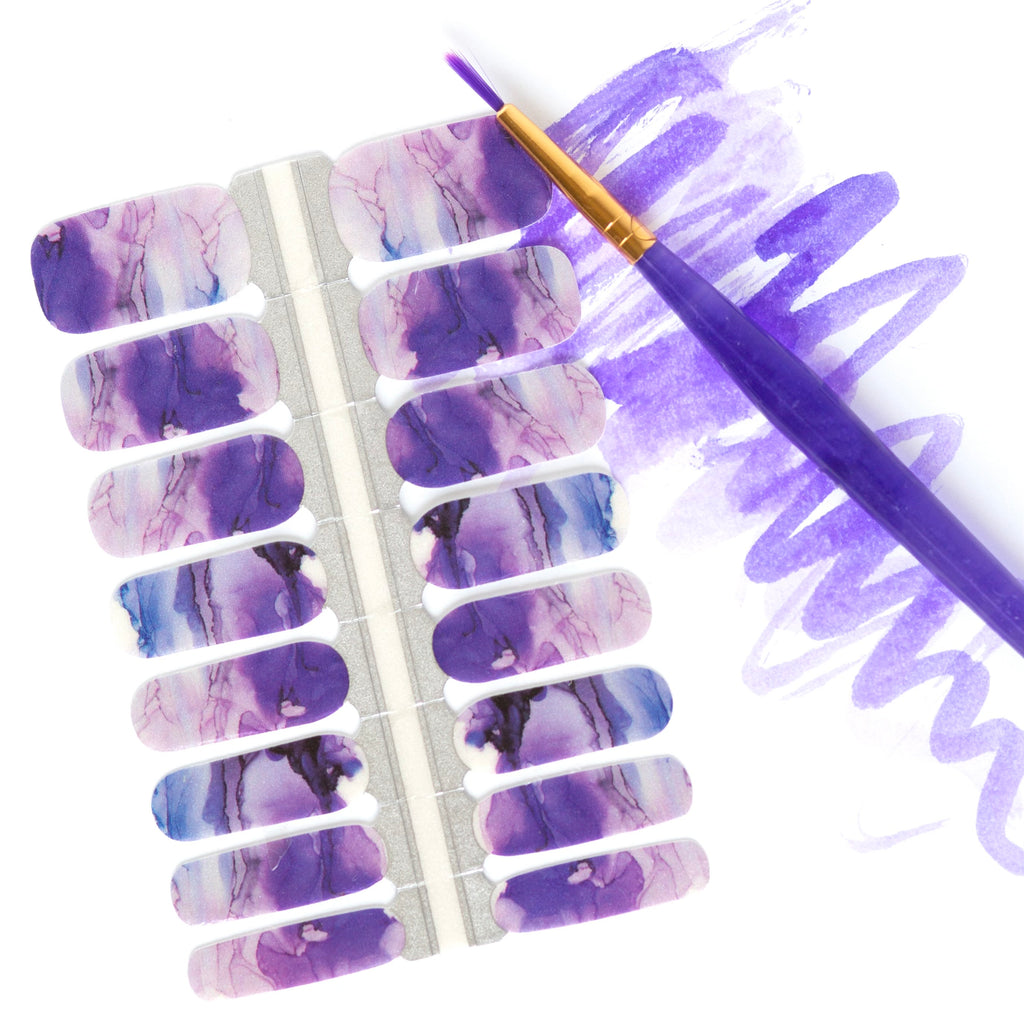 purple nails | nail wraps & nail polish by Nails Mailed