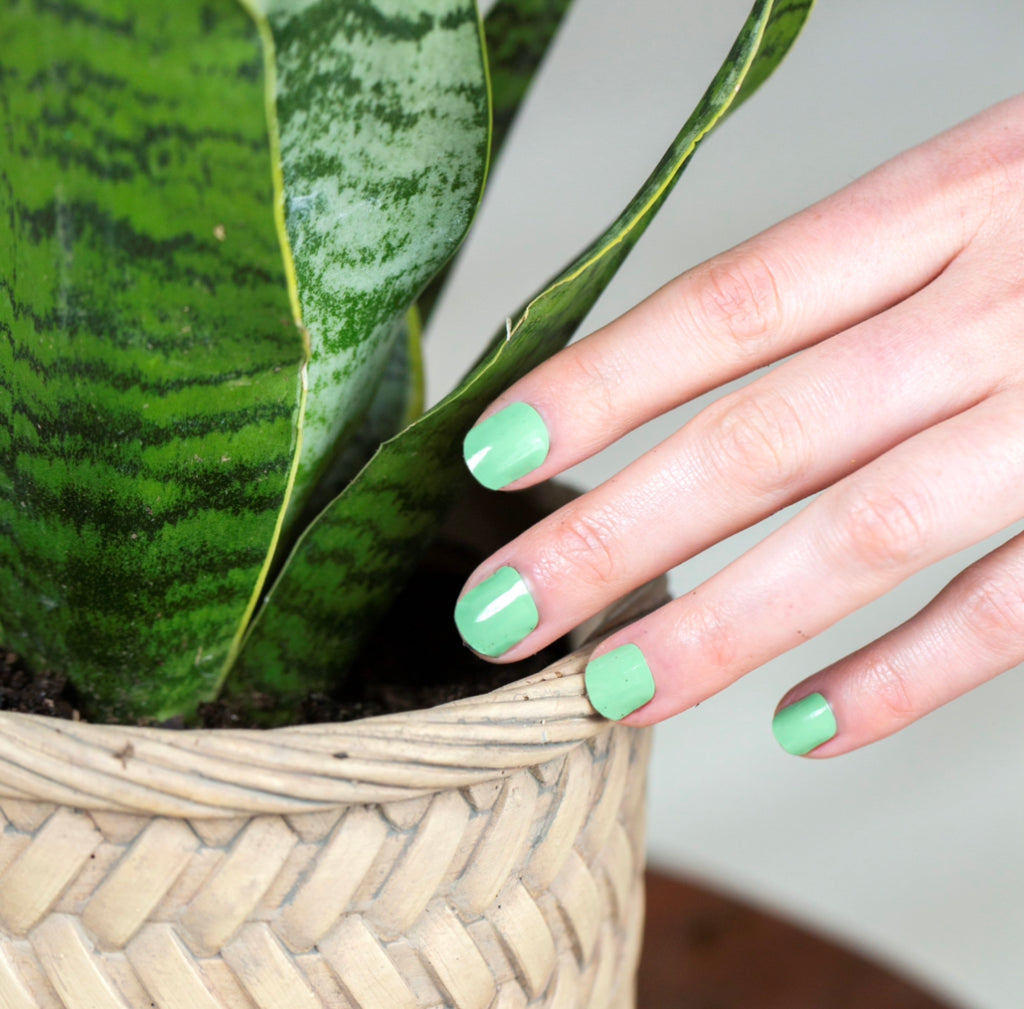 green nails by nails mailed green nail polish nail wraps