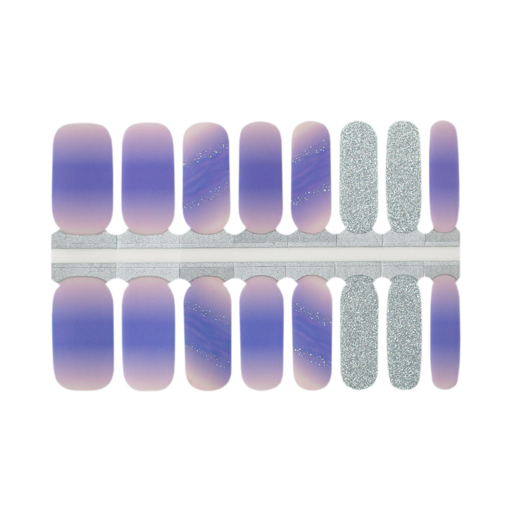 Lavender Purple Ombre Nails | Nail Wraps by Nails Mailed
