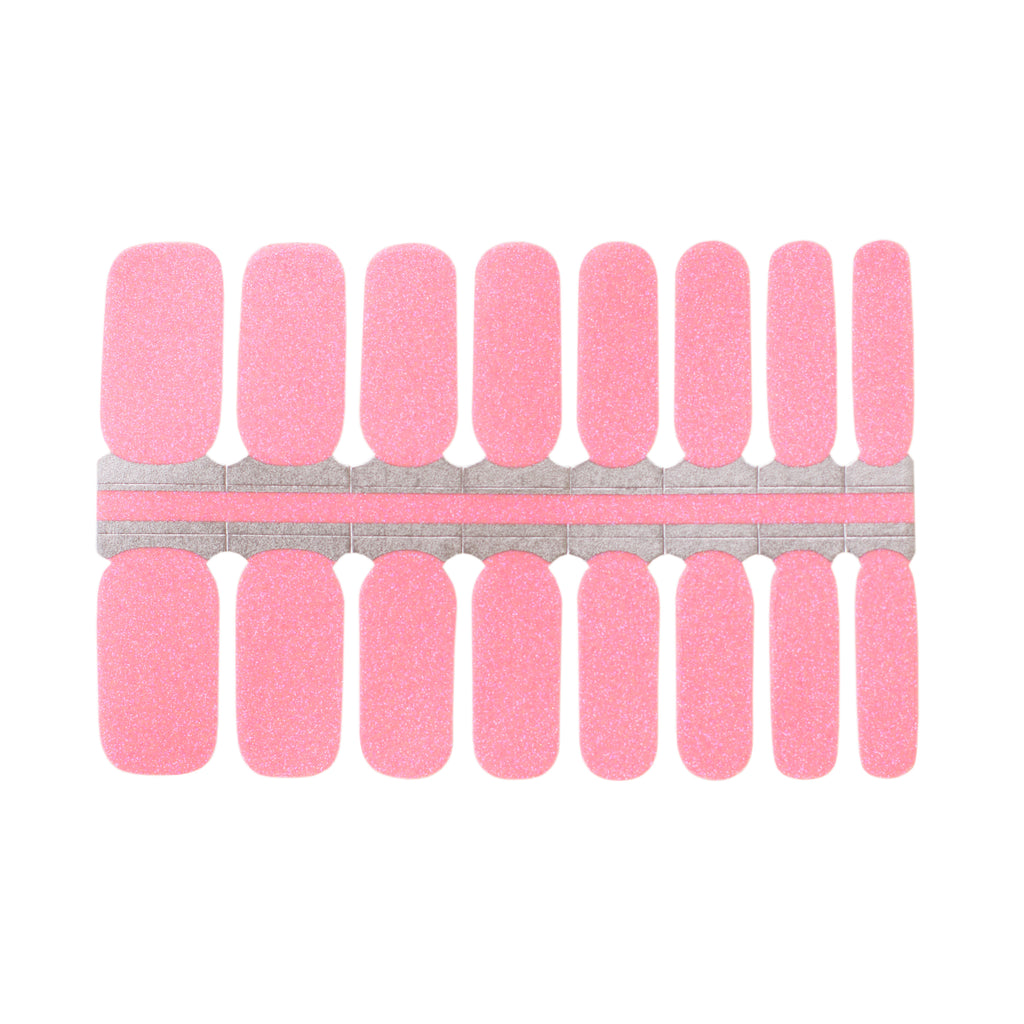Runway Pink holographic nails | Nail Wraps - NailsMailed