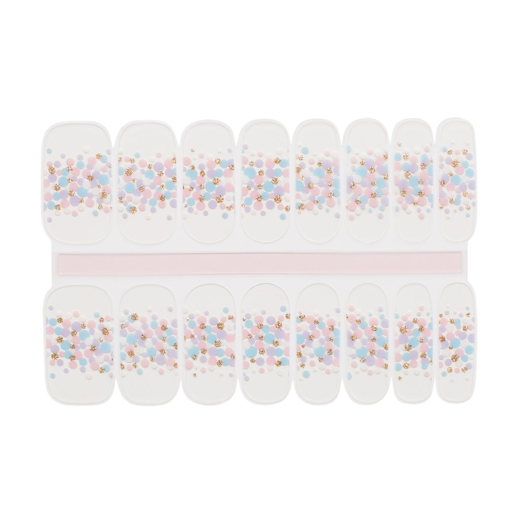 Pastel Party: Translucent FlexiGel Nail Wraps with Playful Polka Dots - NailsMailed