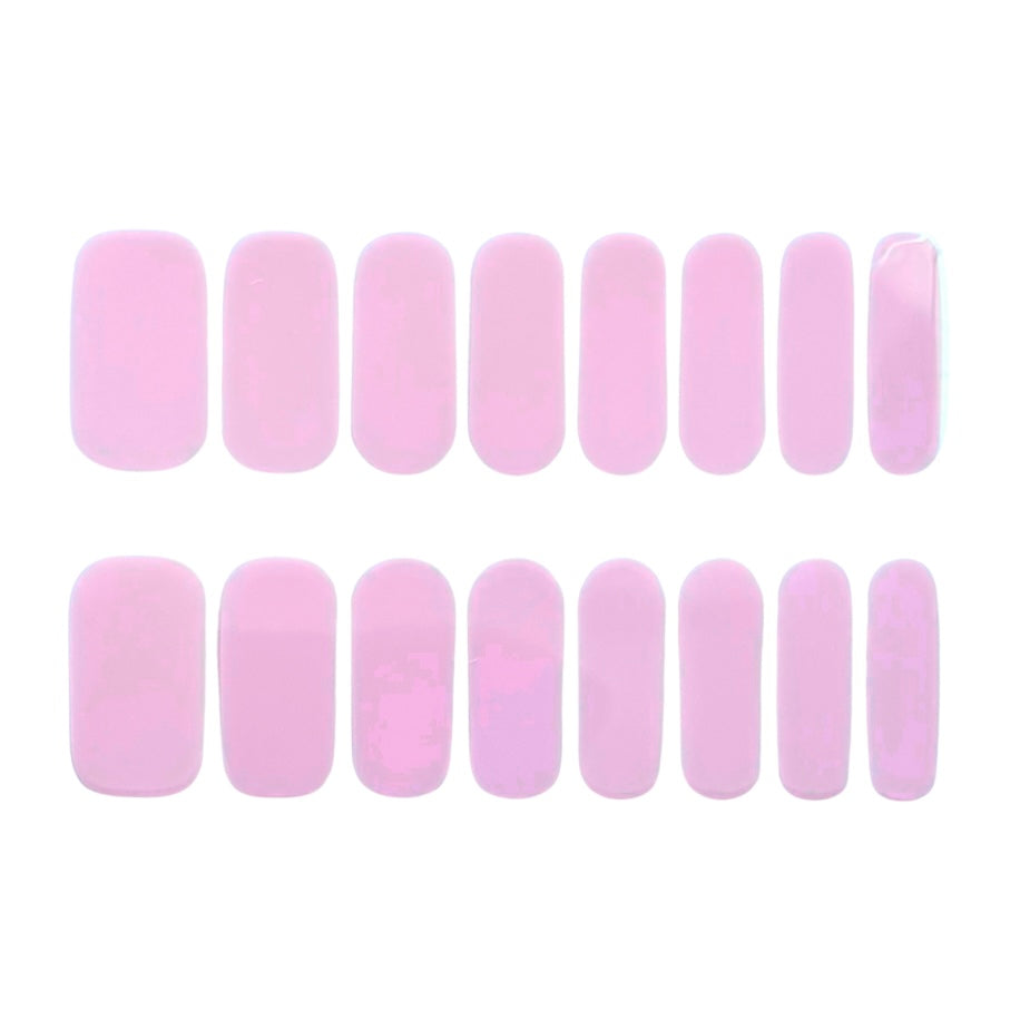 Blush Blossom FlexiGel Nail Wrap showcasing light pink elegance for a chic DIY manicure. Peel, stick, cure for extra strength – a convenient solution for achieving stunning gel nails at home.