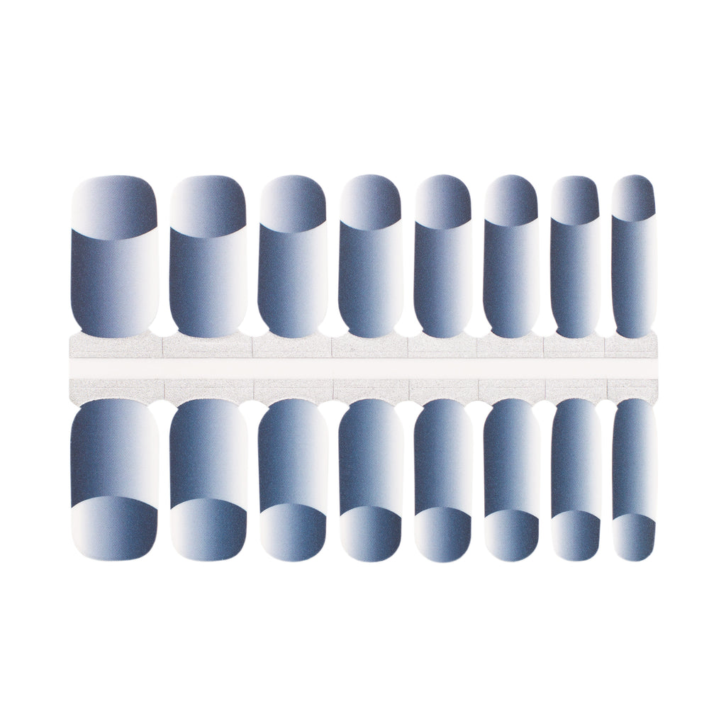 Blue Illusion - Three-Dimensional French Nail Wraps - NailsMailed
