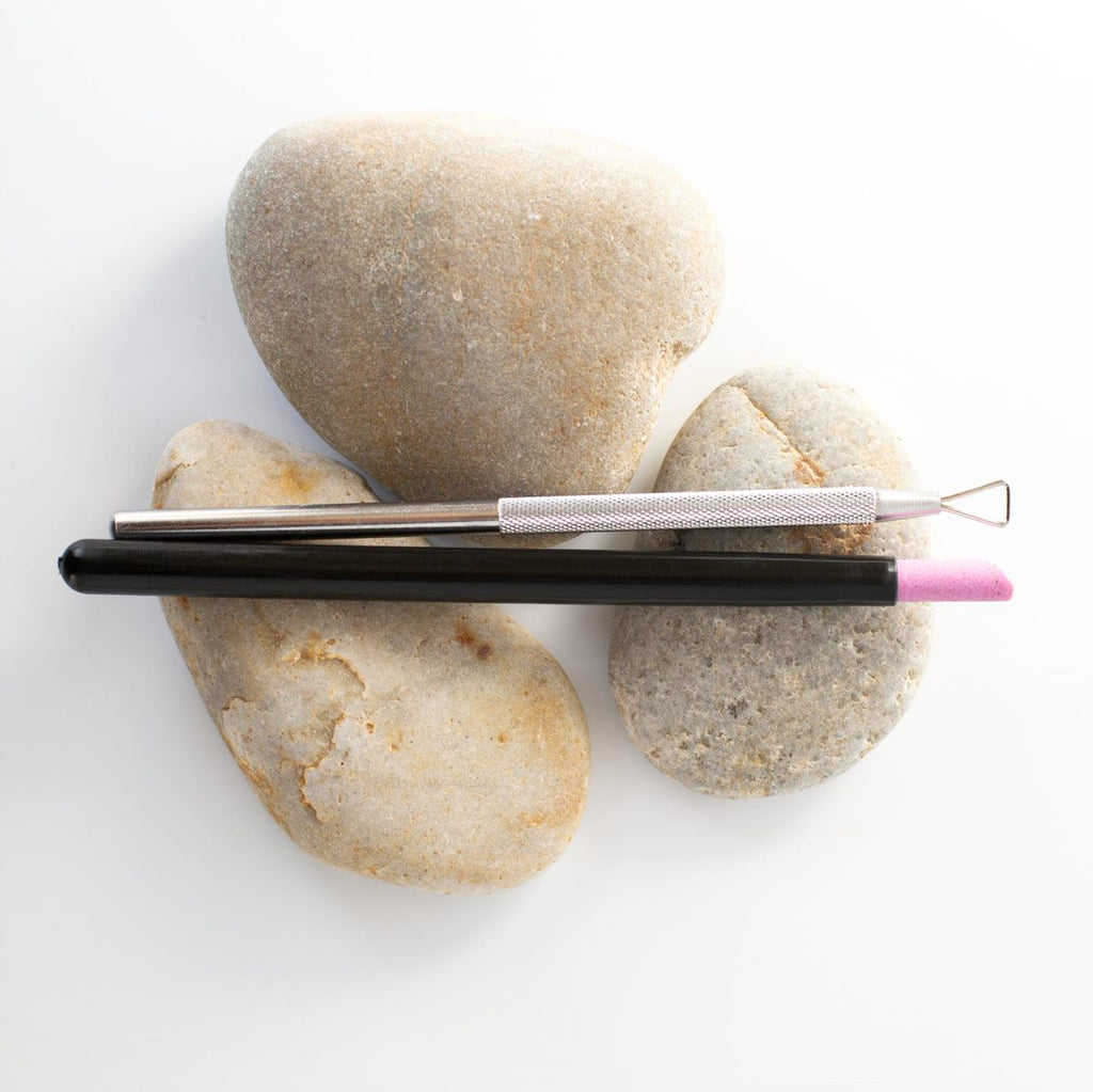 Our cuticle pusher is unique because it is a cuticle pusher and pumice stone in one. It is the perfect way to learn how to push back cuticles while removing their residue in the same step. We also sell nail care tools.