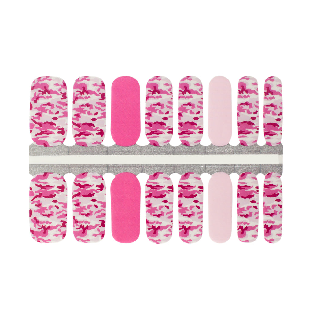 Pink Camouflage | Nail Wraps - NailsMailed