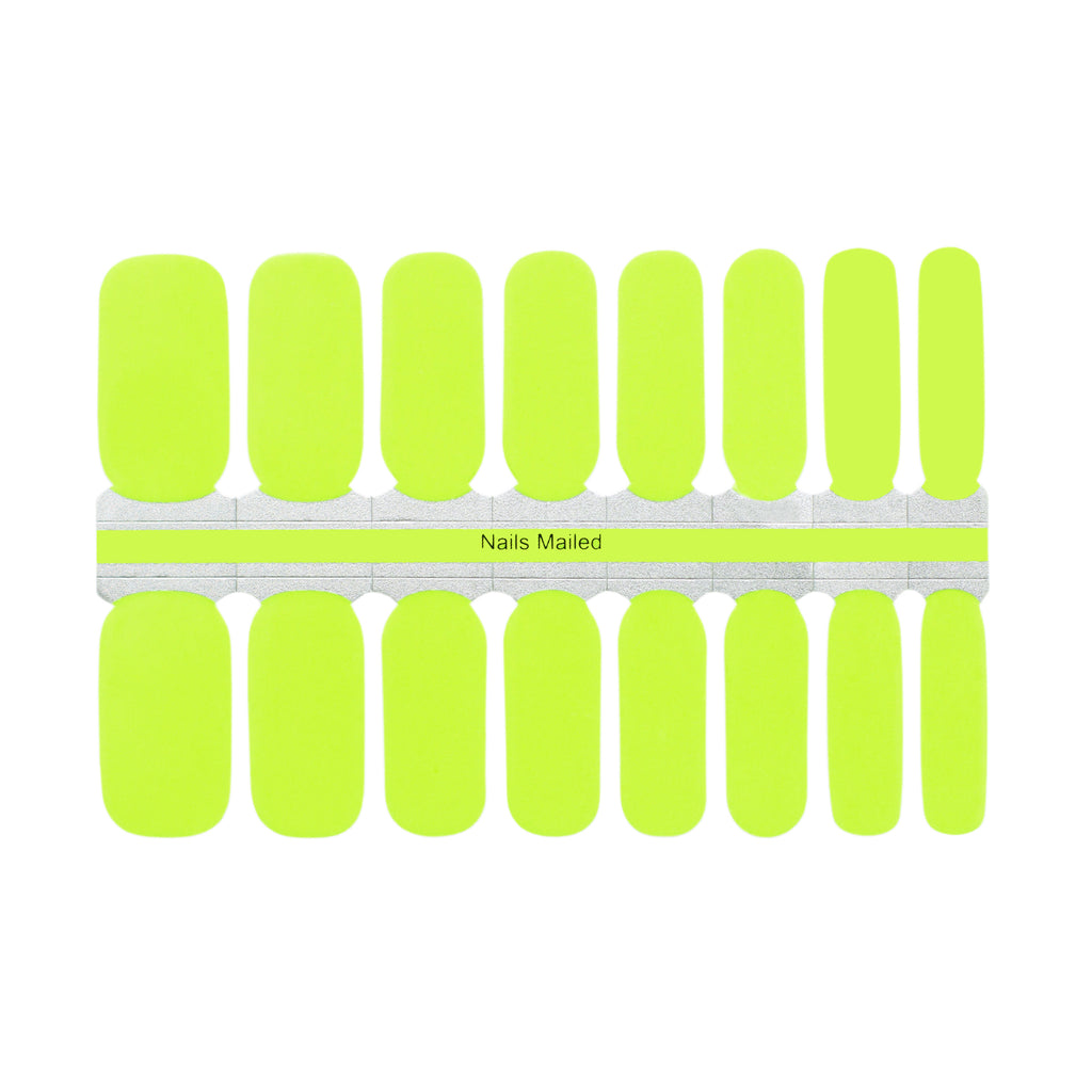 Electric Lime | Nail Wraps - NailsMailed