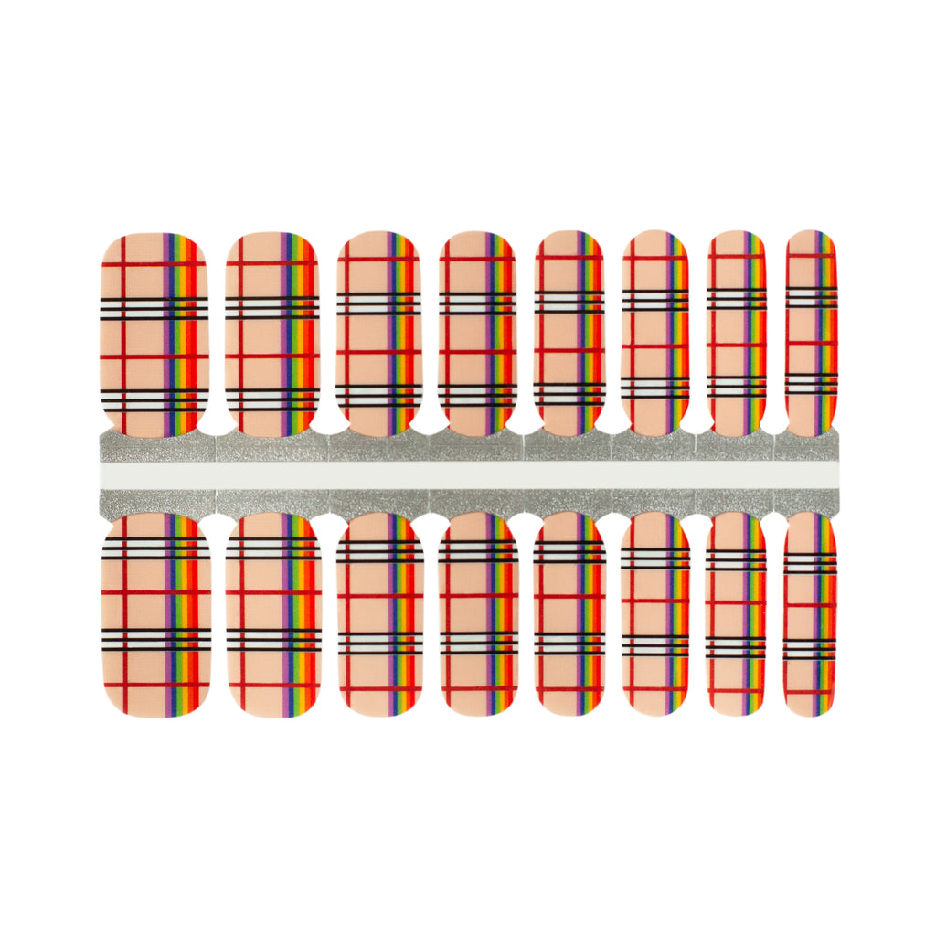 90s Plaid Nail Wraps - NailsMailed