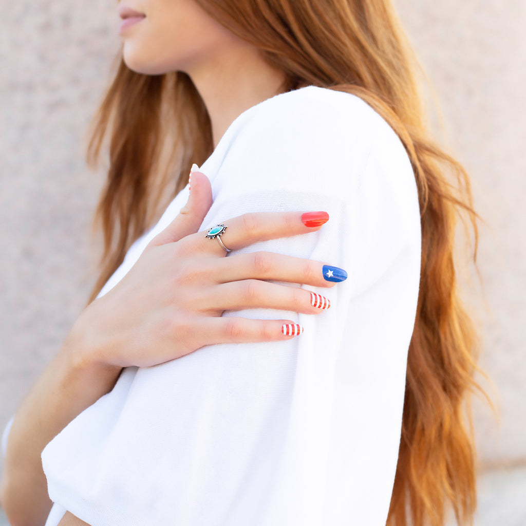 USA - patriotic nails by NailsMailed