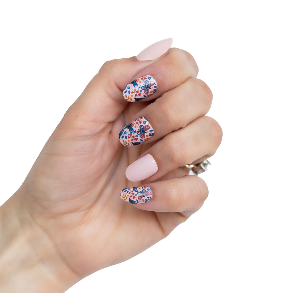 Itty Butterflies nail wraps - butterfly nails by  NailsMailed