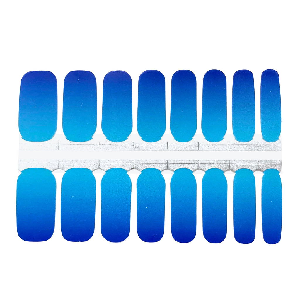 Blue Ombre nail wraps - blue ombre nails by NailsMailed