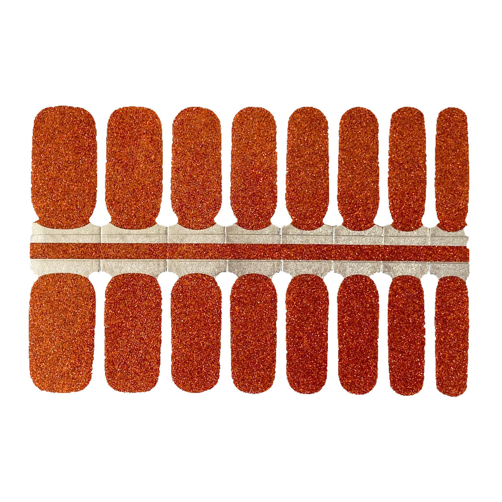 Burnt Orange Sparkles - Nail wraps by NailsMailed