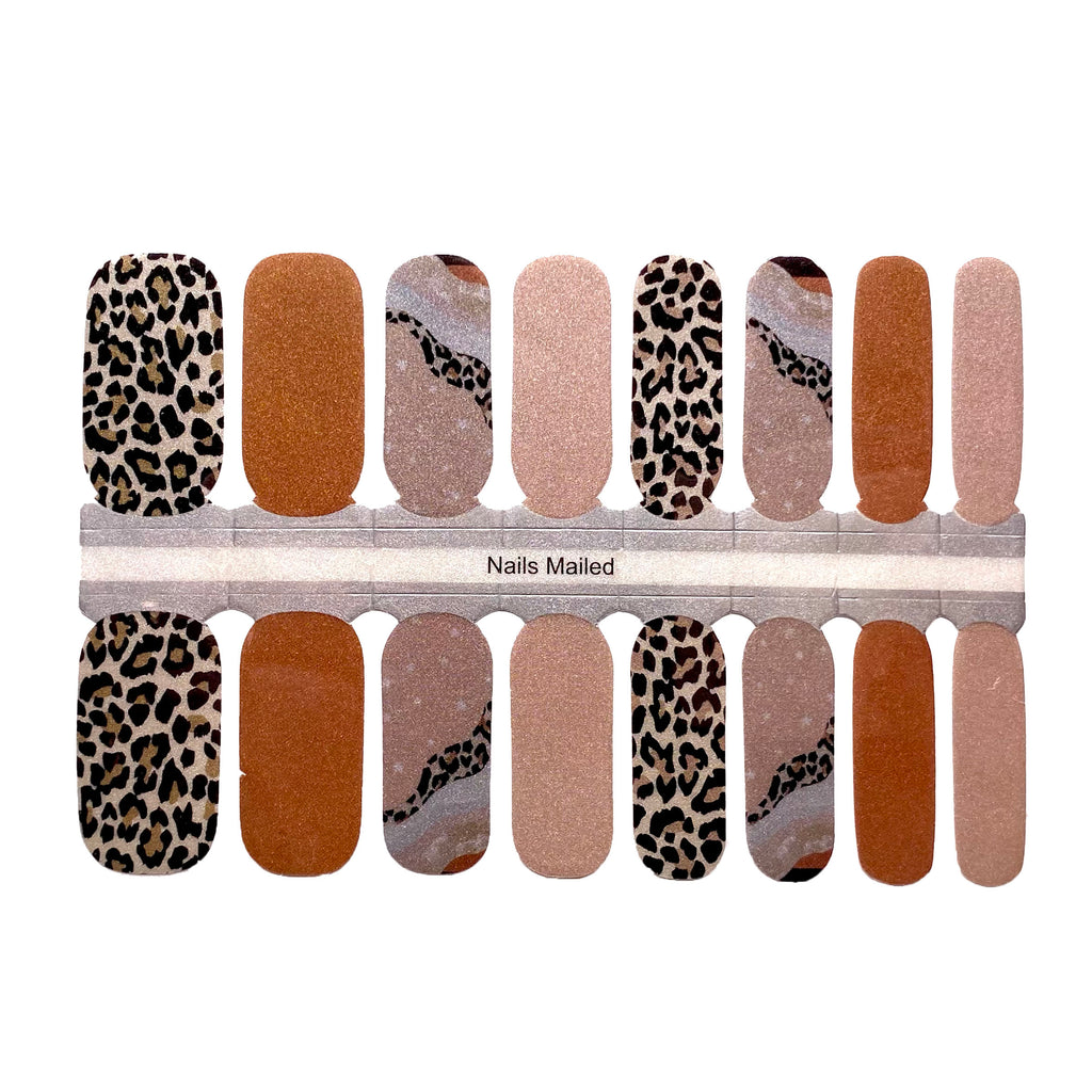 Chic Leopard nail wraps - animal print nails by NailsMailed