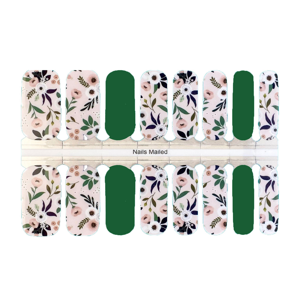 Farmhouse nail wraps | flower nails by NailsMailed