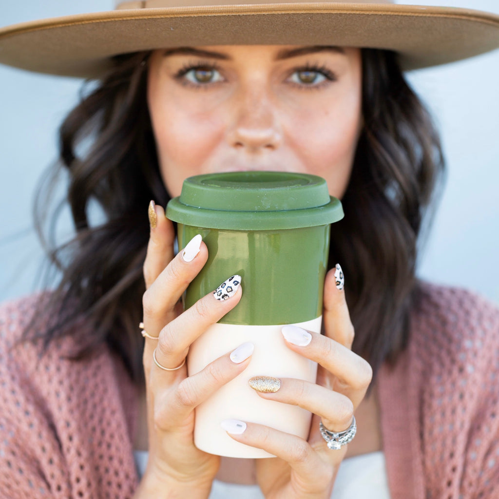 Golden Leopard Nail Wraps - Leopard nails by NailsMailed | Glitter Nails