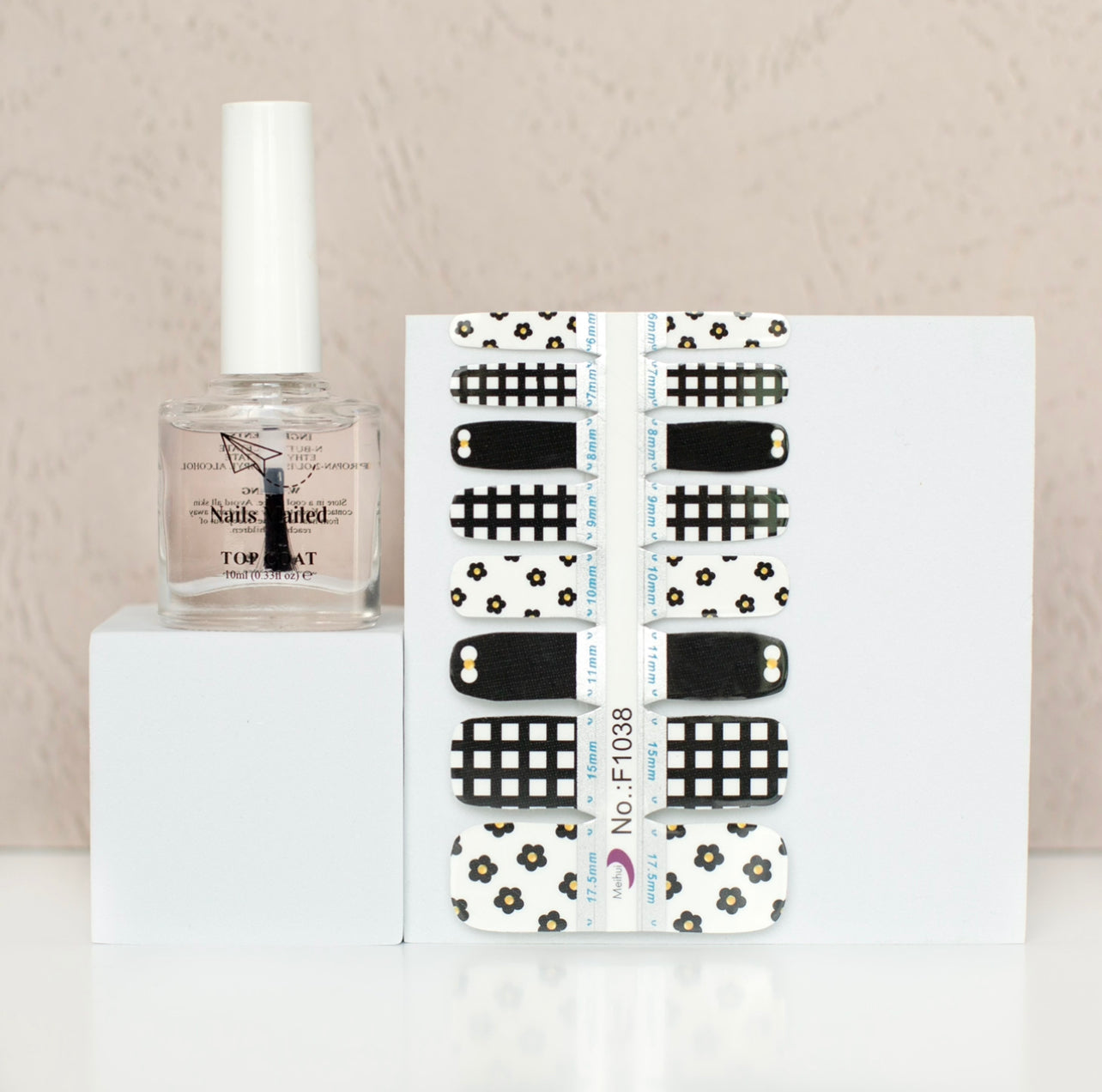 Pedicure Wrap Top Coat Kit