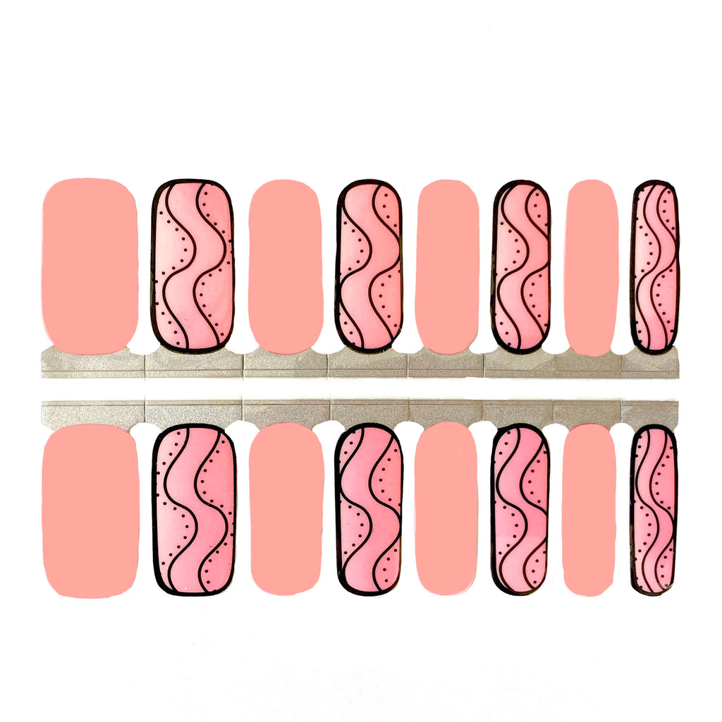 Road to Pink nails - nail wraps by NailsMailed
