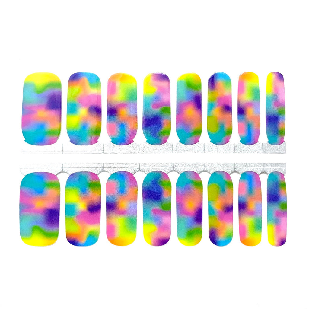 Tie Dye Nail Wraps - colorful nails by NailsMailed