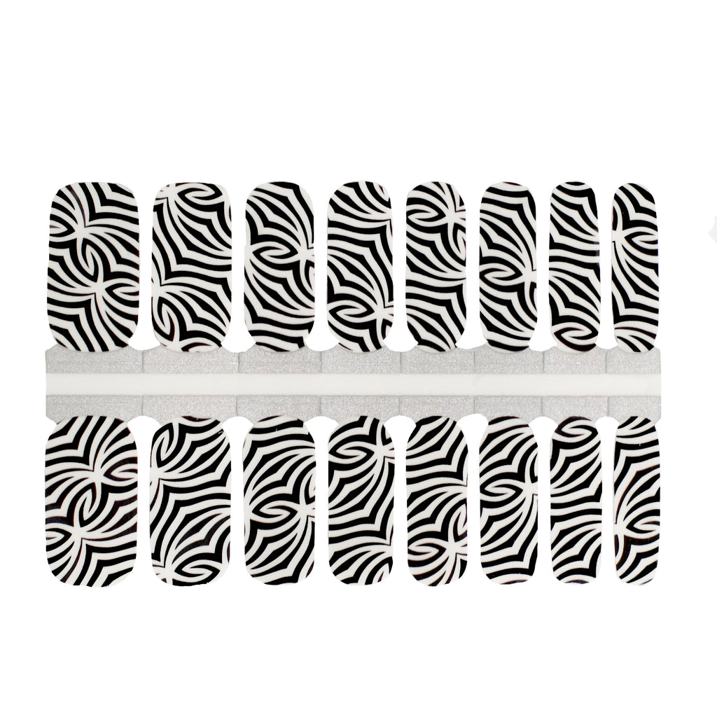 Zebra nails - Nail Wraps by NailsMailed