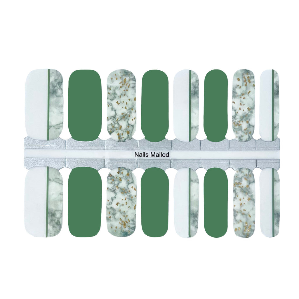 Green Finesse Nail Wraps - NailsMailed
