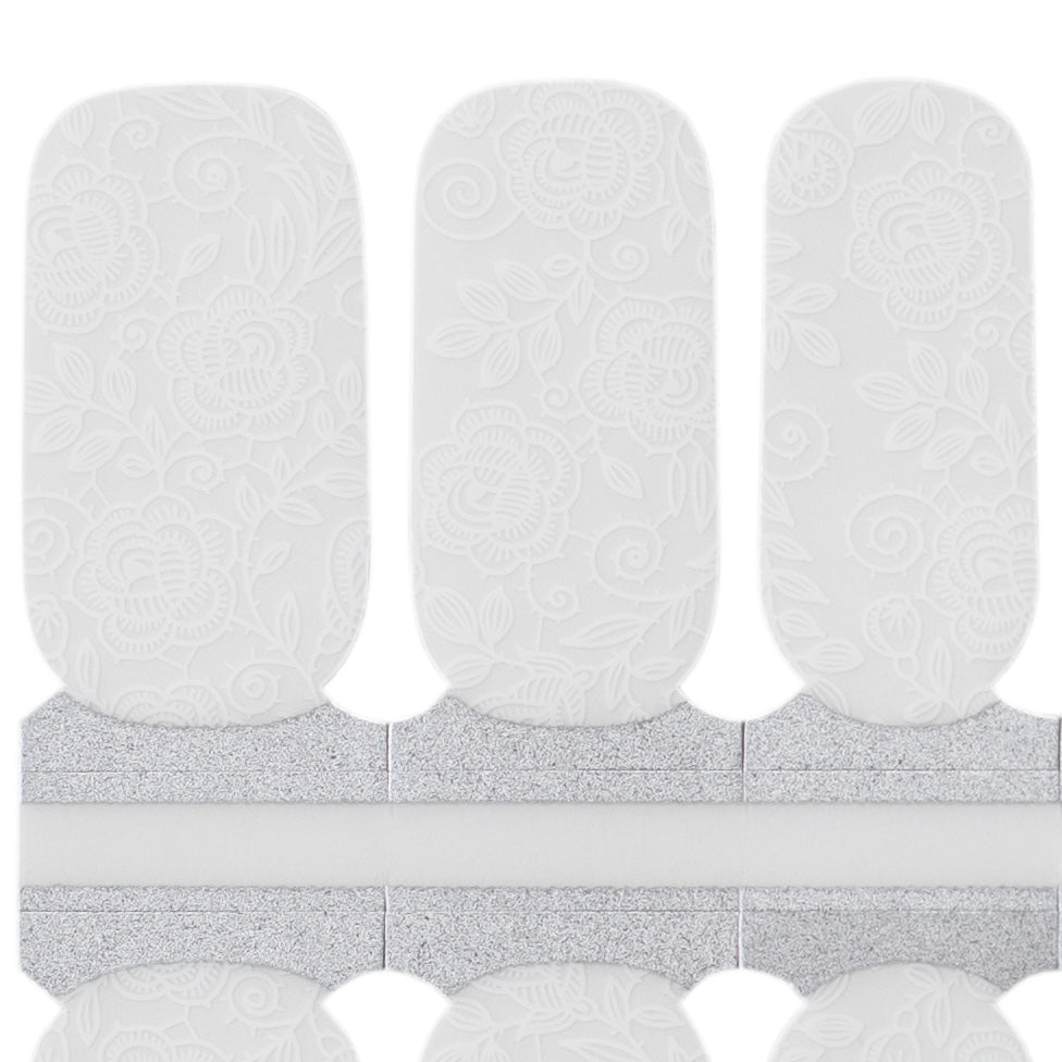 White Garden - Transparent Nail Wraps