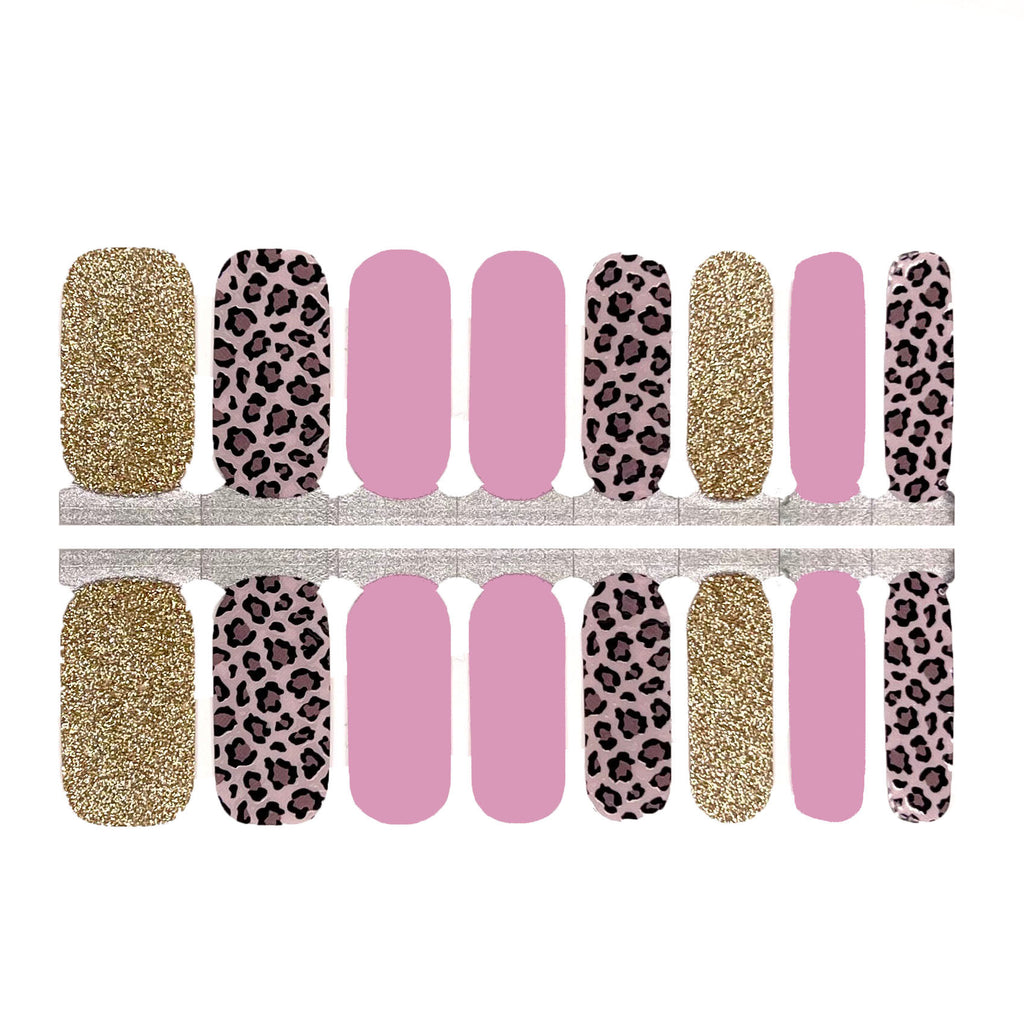Leopard Glam nail wraps - Animal Print nails by NailsMailed
