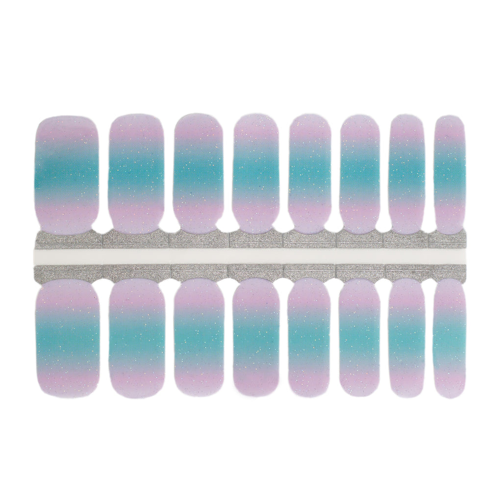 Mythical Nail Wraps - Blue Ombre nails by NailsMailed