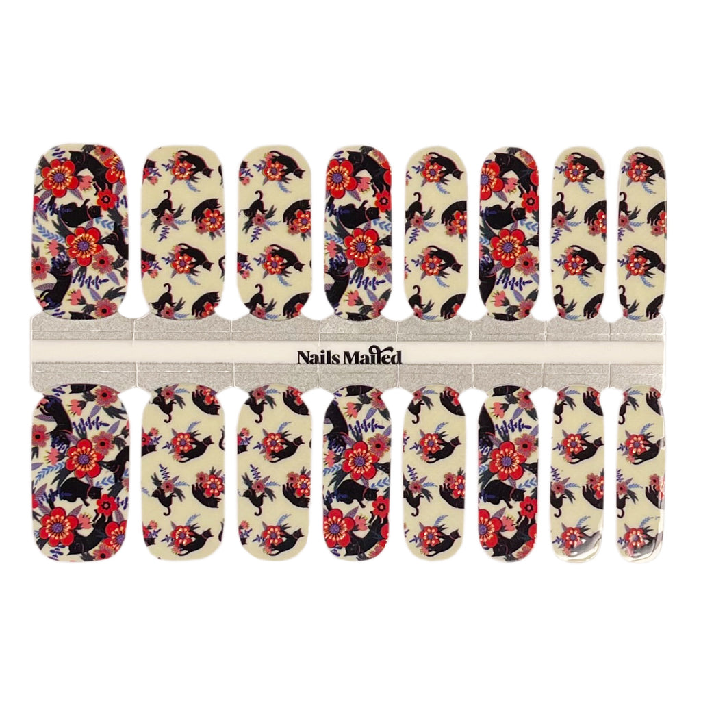 Feline Good nail wraps - Cat nails by NailsMailed