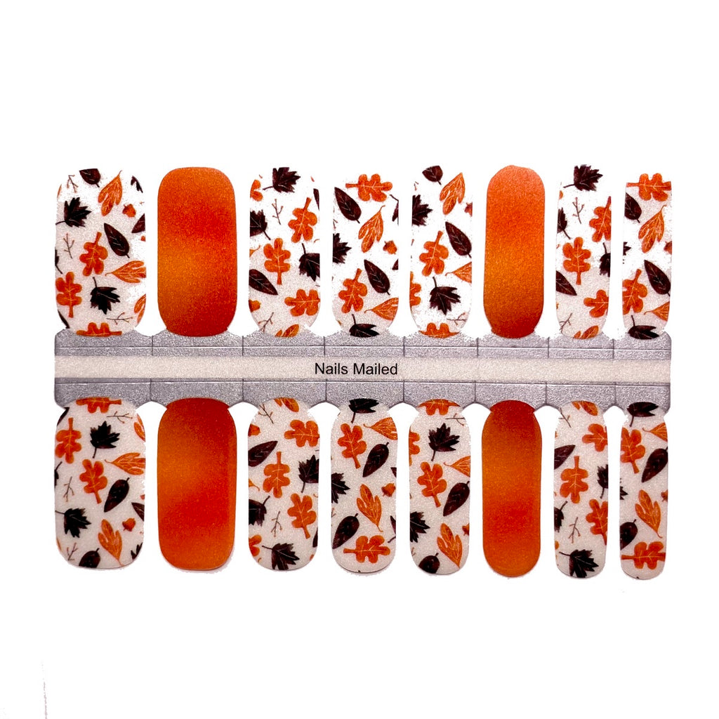 Falling Leaves nail wraps - NailsMailed