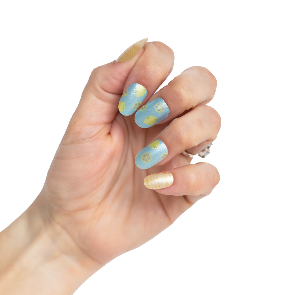 Let’s Get Zesty nail wraps - NailsMailed