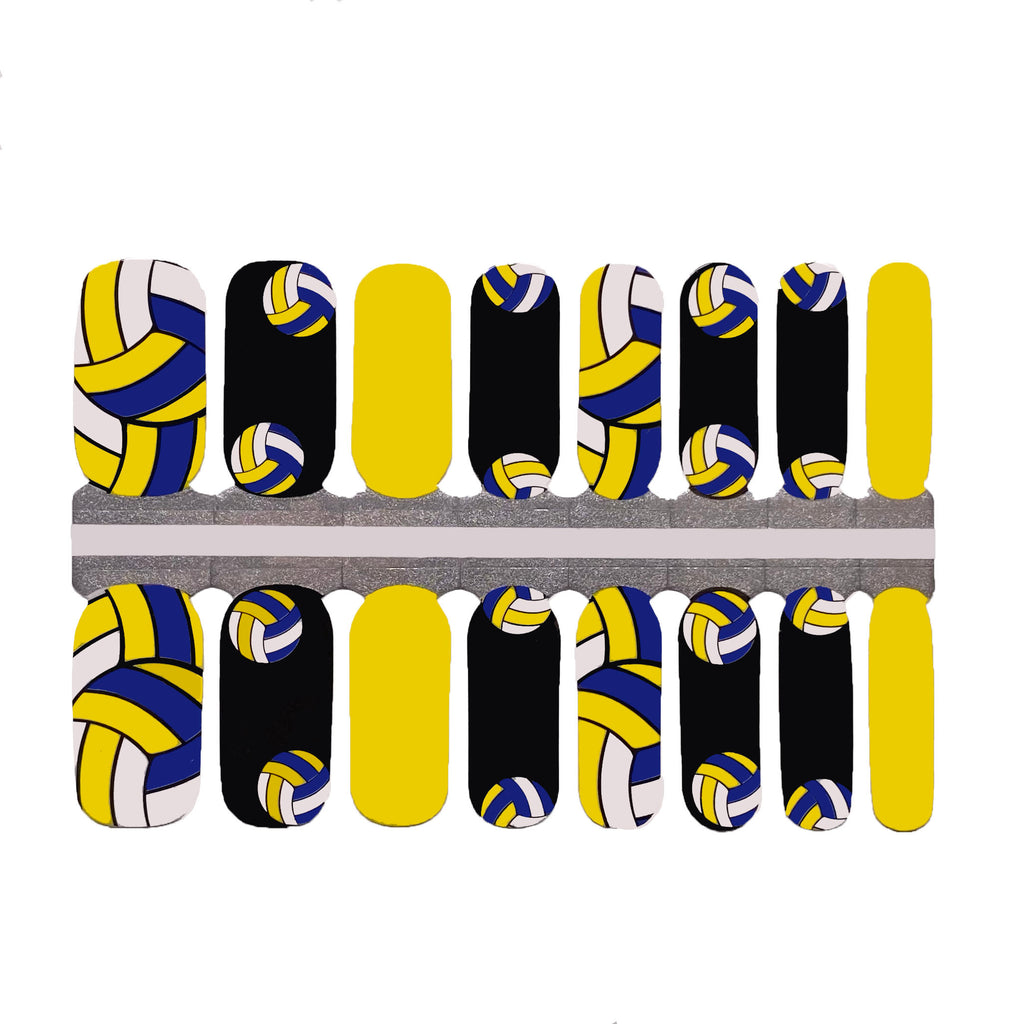 Volleyball nails - nail wraps by NailsMailed