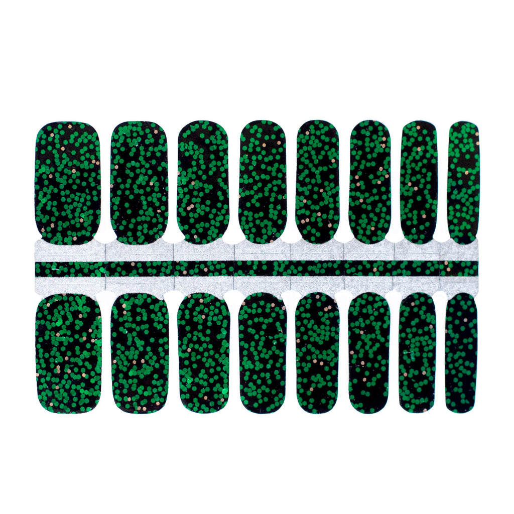 Big Green Sparkles - NailsMailed | Emerald green Nails