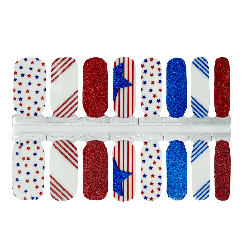 Old Glory - patriotic nails by NailsMailed