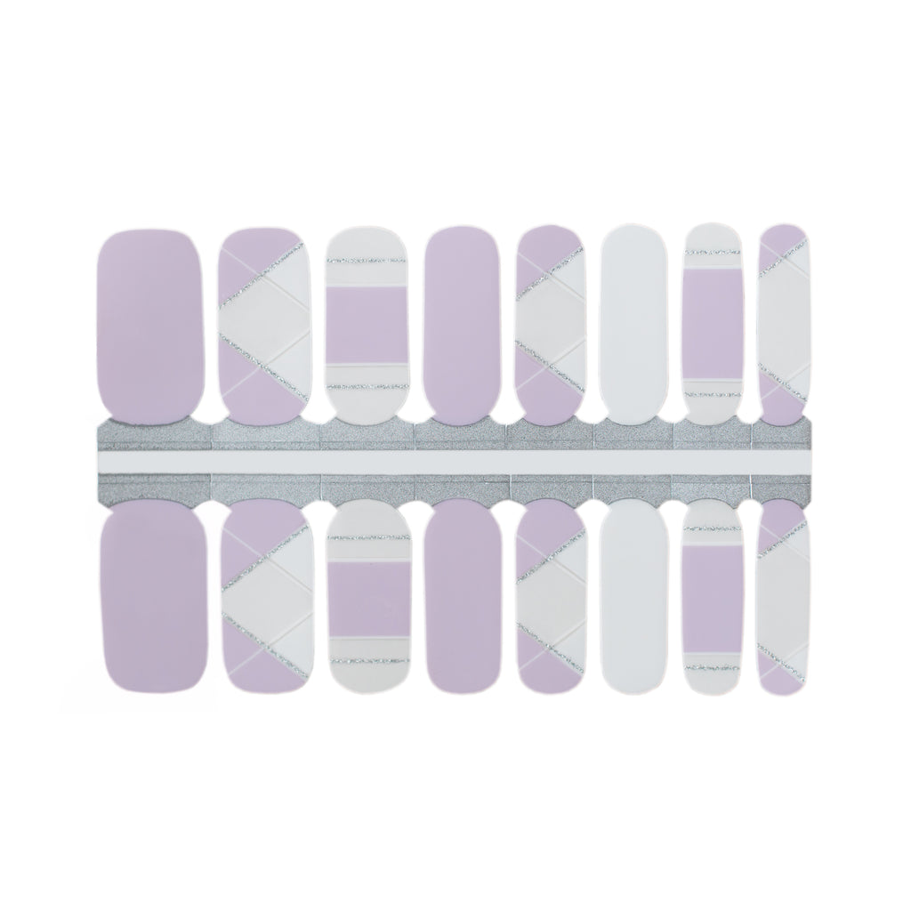 Purple nails for short nails | Nail Wraps by Nails Mailed