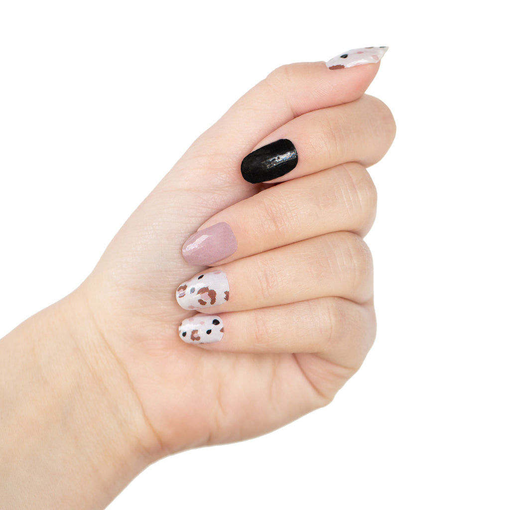 Soft Leopard nail wraps - Animal Print Nails by NailsMailed