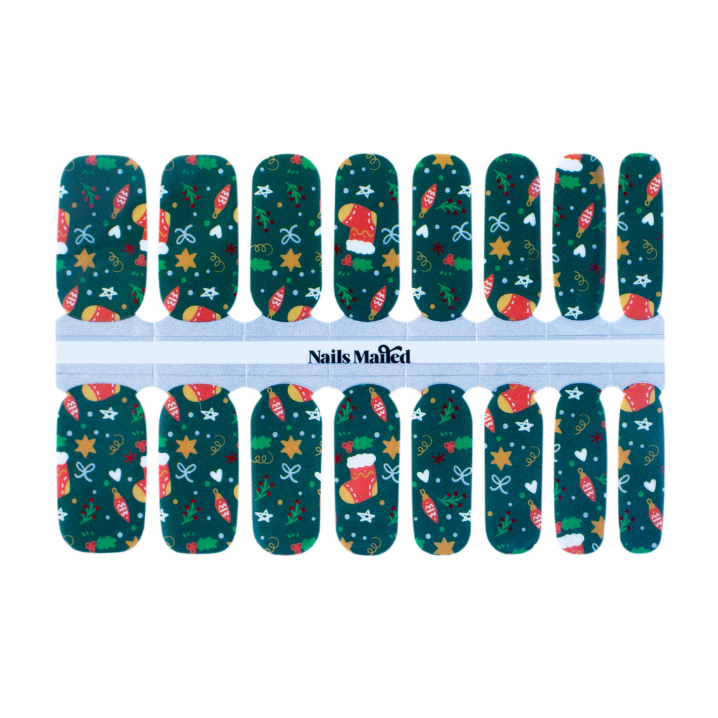 All the Trimmings Nail Wraps - Easy Christmas nails by NailsMailed